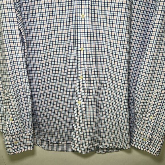 Polo Ralph Lauren Button Up Shirt Mens Size Large Blue Pink Plaid Lightweight LS - Picture 3 of 10